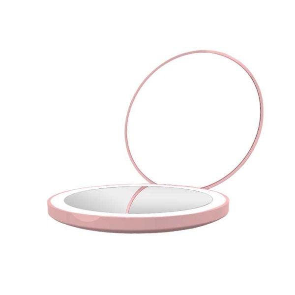 1 Stykke Lomme LED Forstørrelsesspeil 1x/10x Forstørrende Kompakt M