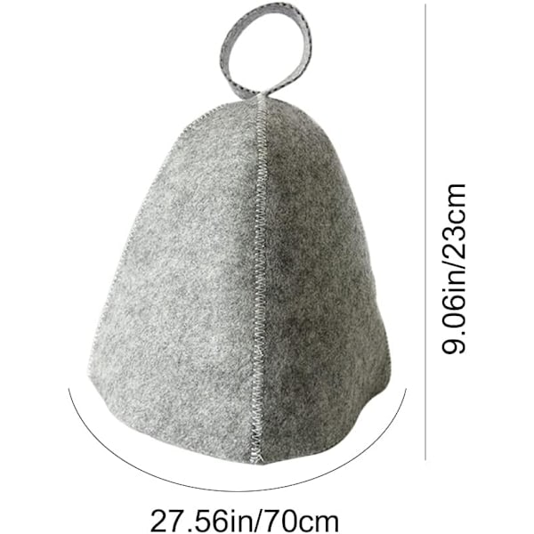 Bastuhatt Fällbar Naturlig Filt Ull Mössa Mjuk Solid Cloche Hatt fo