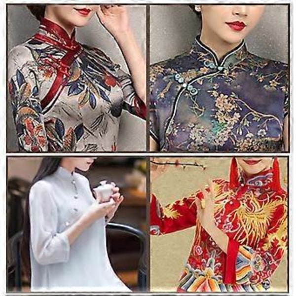 10 stk. 10 mm Cheongsam Perlemors DIY Syknapper til Tangdragt Hanfu Resin Be 18 (sort) 18 (black)