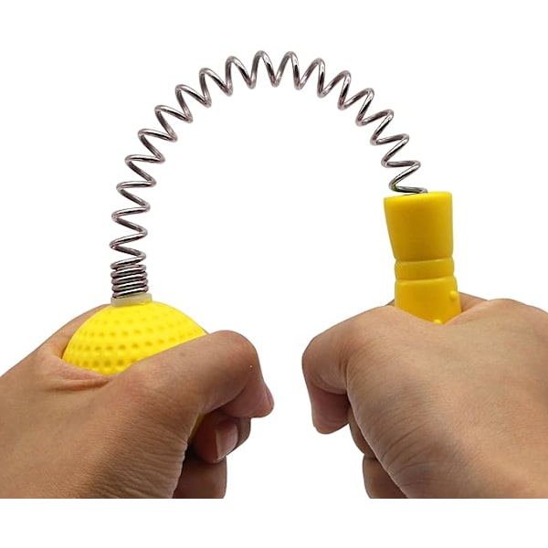 Hierontala Pallon Vasara(2-Pack)Vasara Keppi Manuaalinen Beat Golf Pallo Hieroja Selkä Hartia Hieronta Koko Kehon Vähentää Väsymystä Kipu（Keltainen）