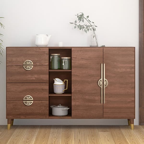 2 Garderobedørsgreb Guld Skabsdørs Knapper 320mm