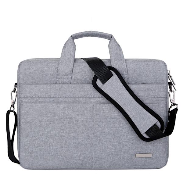 Grå Laptop Veske 15.6 Tommers Vanntett Veske Bag PC Tabl
