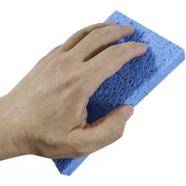 Elastisk cellulosesvamp, stor, naturlig og komprimeret, til vask