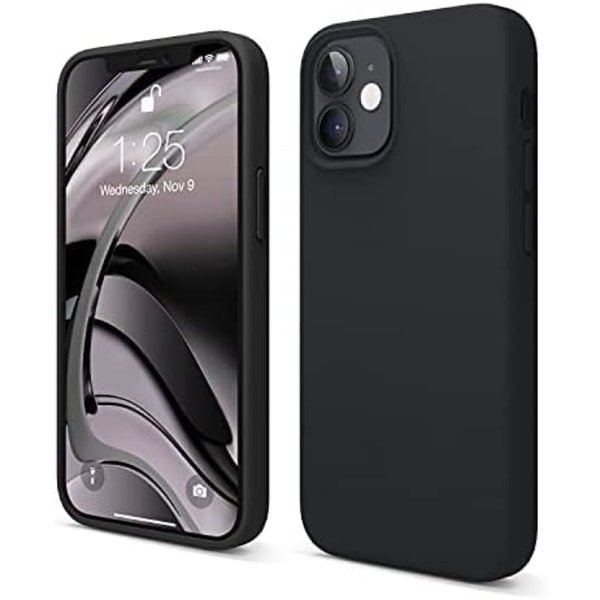 (Noir)elago Coque Silicone Liquide Yhteensopiva iPhone 12 Min