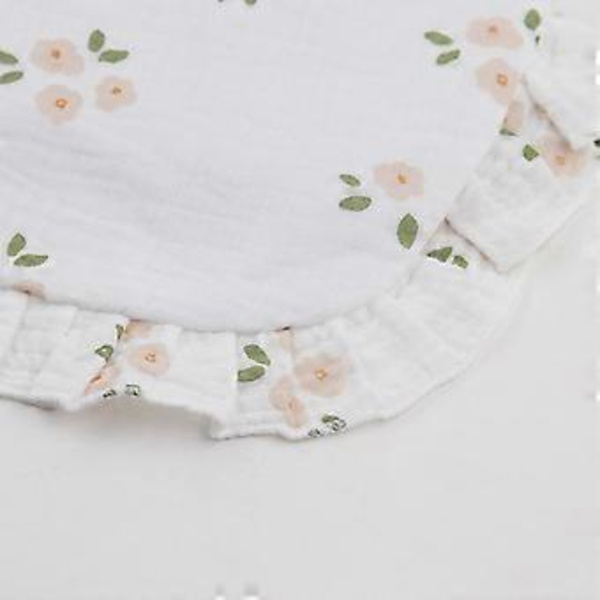 Spædbarnssavlsmæk & Hårbøjle med sløjfe Sæt Blomstret Gylpeklud Småbørn Bomuld Halstørklæde Savlesmæk Nyfødt Spise Essentiel SET10 SET10