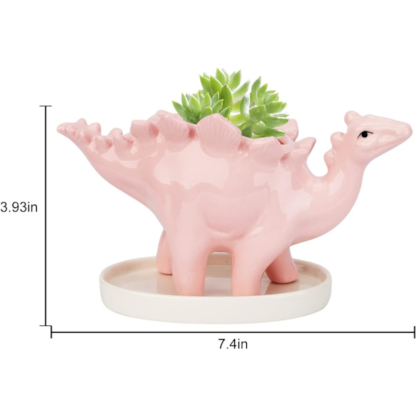 Keramisk Dinosaur Plantepotte, Sukkulente Potter, Sukkulente Blomsterpotte