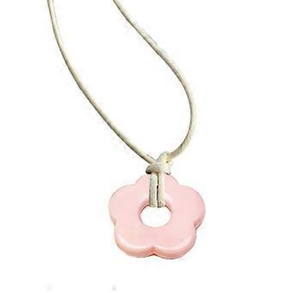 Akryylikukkariipus Kaulakoru Vahalinja Solisluuketju Makea Muoti Choker Kaulaketju Korulahja Naisille Tytöille Pink
