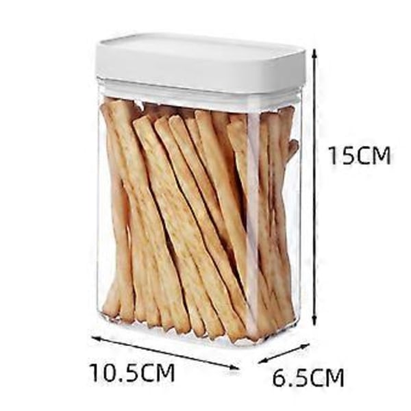 400/700/1200/1600ML Transparent Matförvaringsburk Bra Försegling Hållbar Livsmedelsgodkänd Lätt att Rengöra 400ML