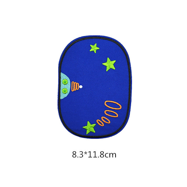 12 kpl:n silityslappu, avaruuslappu, kirjailtu silityslappu,