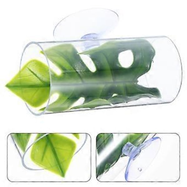 Transparent Betta Fisk Tunnel til Hvile og Skjul, Akvarium Reje Skjulested Fisketank Dekorationer Betta Fisk Interaktivt Legetøj Stort Akvarium Dek