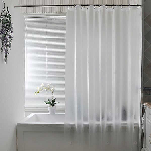1 kpl (himmeä) hometta kestävä suihkuverho 180 x 180 cm Semi T