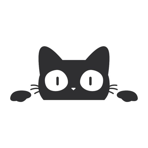 Katt og dyr vanntette klistremerker til bil