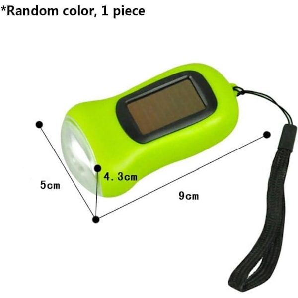 1st 3 LED Dynamo Handvevlampa för Vandring Camping