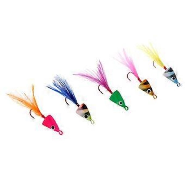 Keinotekoiset Bucktail Jigit Lyijypää Jääkalastusviehe Jigipää Syöttikoukku 5g()