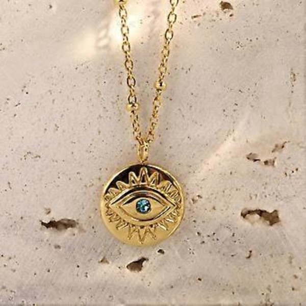 Monikäyttöinen Evil Eyes -kolikkokaulakoru, tyylikkäät designit, korumuoti-asuste, kannettava muotiharrastajille