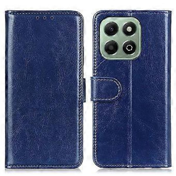 För Honor X6b 4G Fodral Crazy Horse Textur PU Läder Telefonställ Skydd Style C