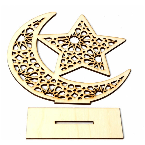 Eid Mubarak Tredekorasjon i DIY-måneform