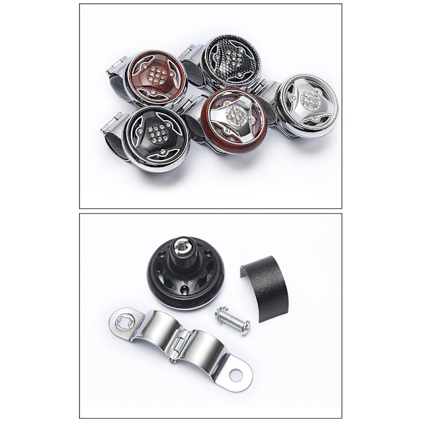 En (Carbon Fiber Mønster) Bil Rat Styring Hjul Knob, Univer