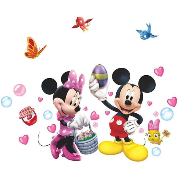 Disney Mickey Mouse Minnie klistremerker jenterom DE vegg soverom D