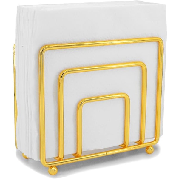 1st Guld servetthållare, pappersservetthållare, för bord, bänkskiva o
