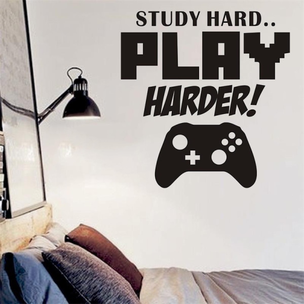 studie Hard Vinyl Sticker Decal 20*8.66"- Room Decor Wall Art Mur