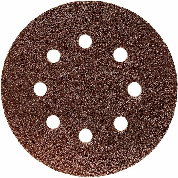50 stk. Velcro slibeskiver 125 mm korn 180 til excentersliber 8 H