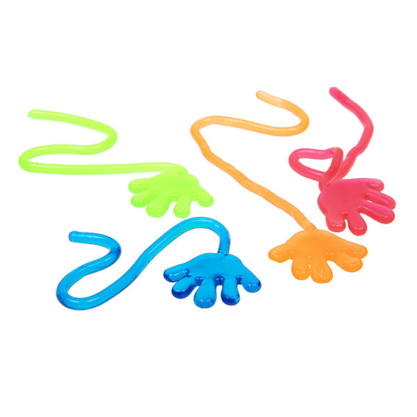 TPR Mini Sticky Hand Toys för barnfestpresenter, födelsedag 100 st