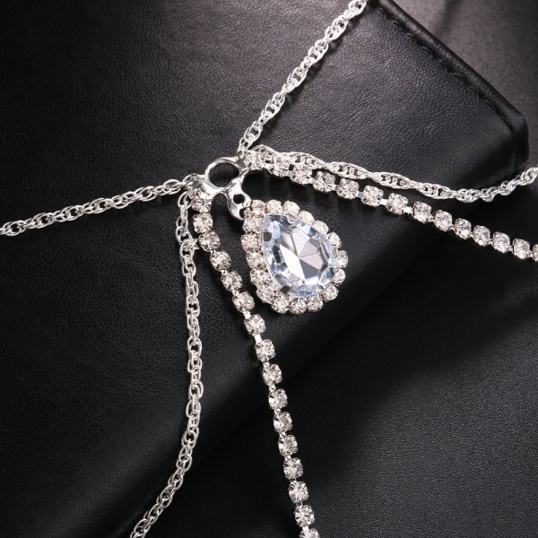 Bryllup Multi Layer Kvast Rhinestone Skulder Kæde Lagdelt  Cry