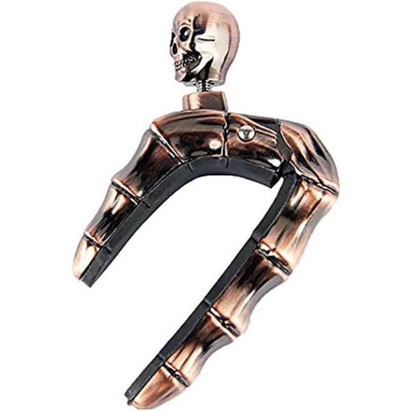 Sett med 2 gitar capoer med dødningehode-knottdesign, universelle strenger, instrumenter