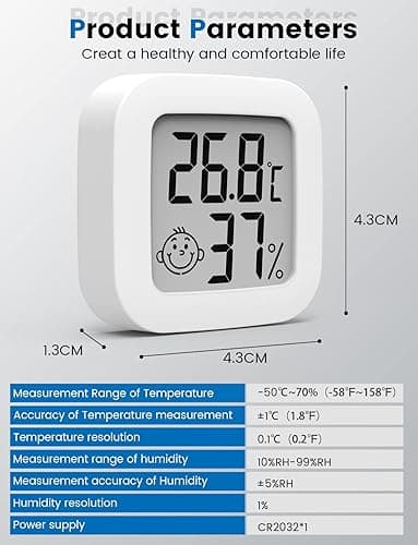 Mini digital inomhus hygrometer termometer, Temper