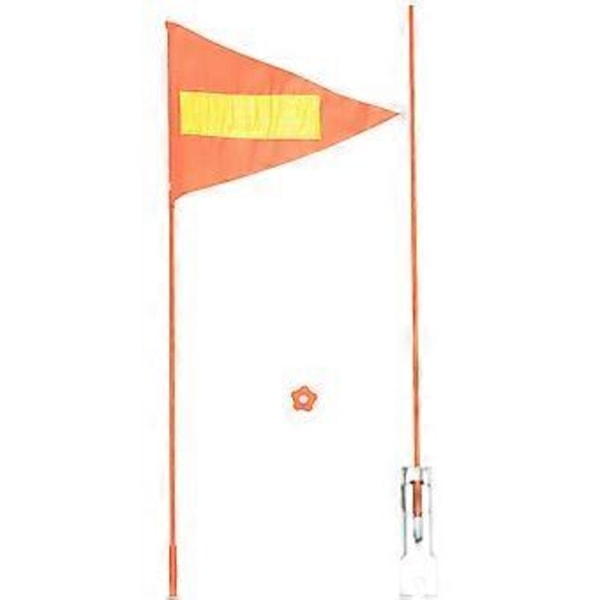 1 Sæt Cykelsikkerhedsflag Høj Synlighed Cykelsikkerhedsflag med Stang til Cykling
