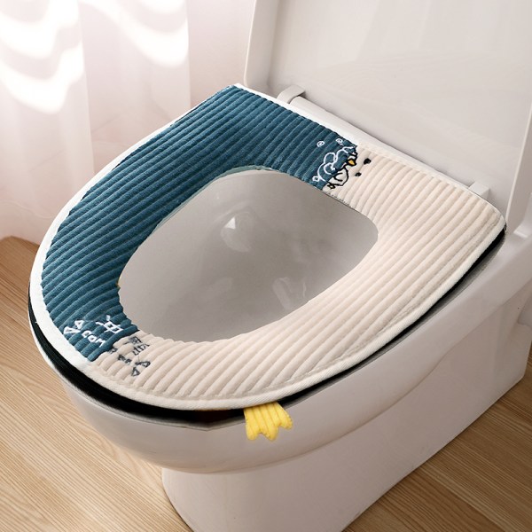 1PCS Toalettstol, Toalettstolsskydd Kuddar, Tvättbar Retractable Toalettkuddematta