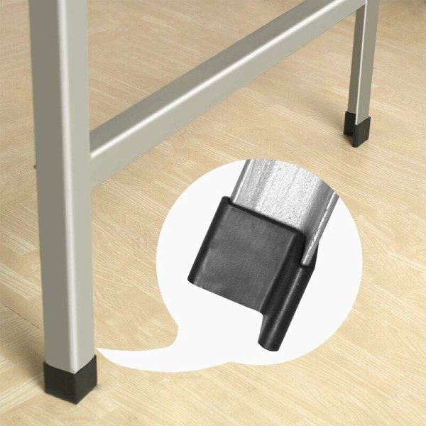 25 x 25 mm sorte jernstolbenbeskyttere 12 stk. bordendehætter