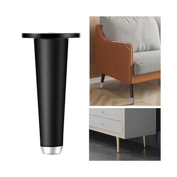 100 cm massiva skåpben polerade slitstarka avsmalnande design s