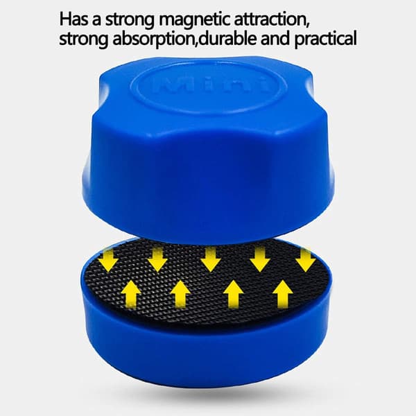 Svart, Hvit, Blå - 3 stk. Magnetisk børste for akvarium, Mini magnet
