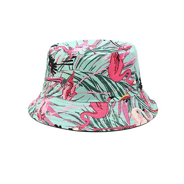 Bucket Hat Slitstark hopfällbar Flamingo Printing Bucket Hat For Wome
