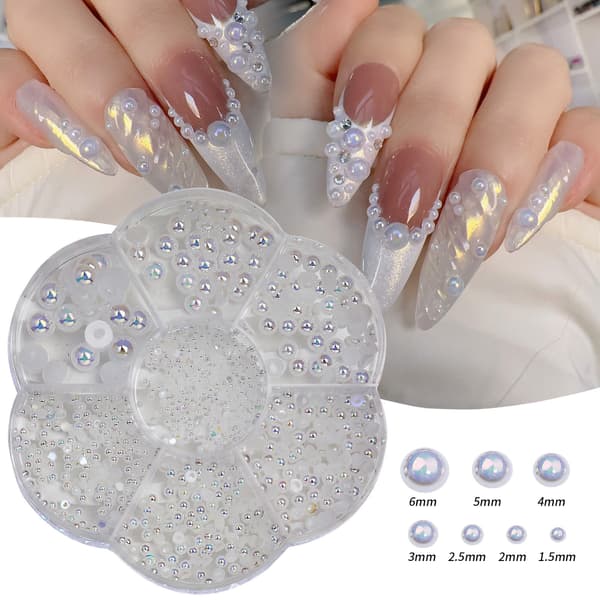 Nagelkonst Pärla DIY Resin - Vit