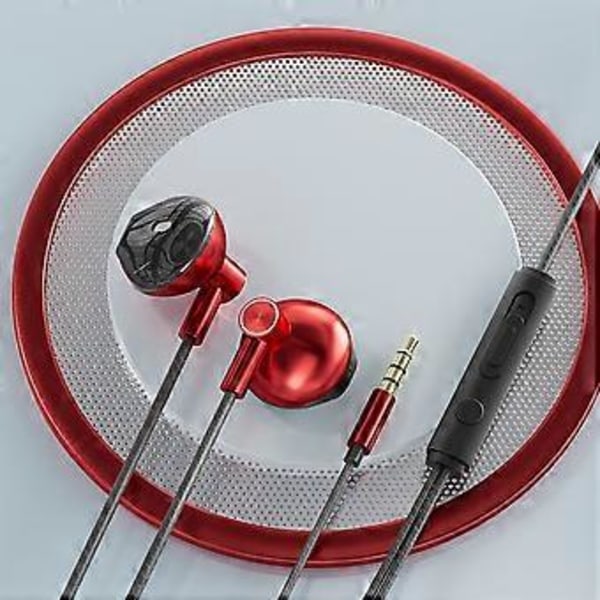 Langalliset nappikuulokkeet 3,5 mm / Type-C -liitännällä, mikrofonilla varustettu kuulokemikrofoni musiikin kuunteluun ja pelaamiseen matkapuhelimille, sininen Blue