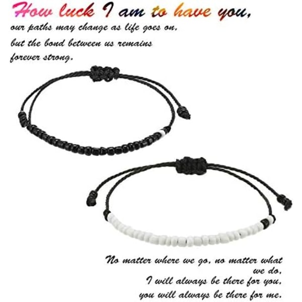 2 stk. Pinky Friendship Couple Armbånd Distance Matching Promise B