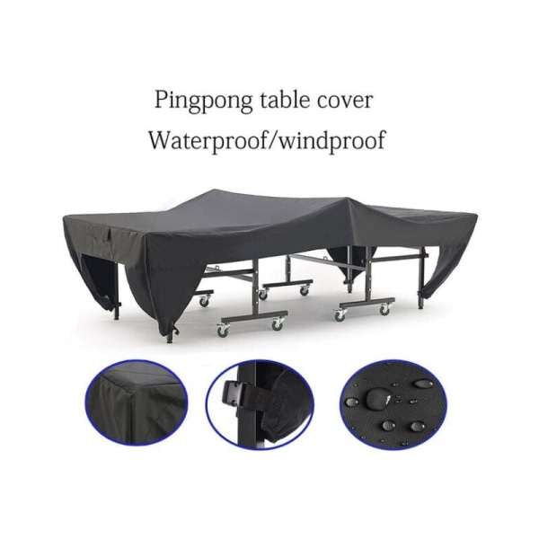 280 x 153 x 73 cm Black Table Tennis Table Tennis Table Cover Wat