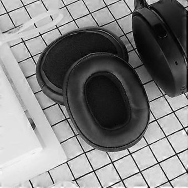 Elastiska öronkuddar Proteinöverdrag för HESH 3.0 Trådlösa hörlurar Brusreducerande öronkuddar Öronkuddar Ärmar Öronmuffar Svart