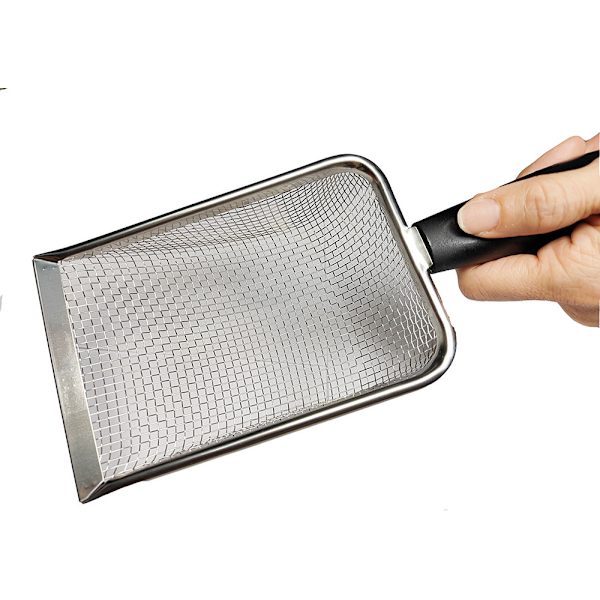 Reptil Sandsubstrat Metal Sandspatel Rustfrit Stål Fint Masket
