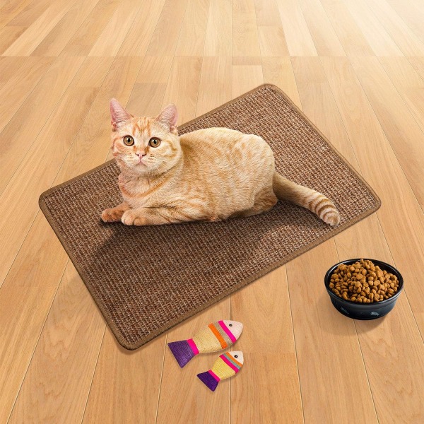 Naturlig sisal kattmatta som låter dem repa - Skyddar mattor