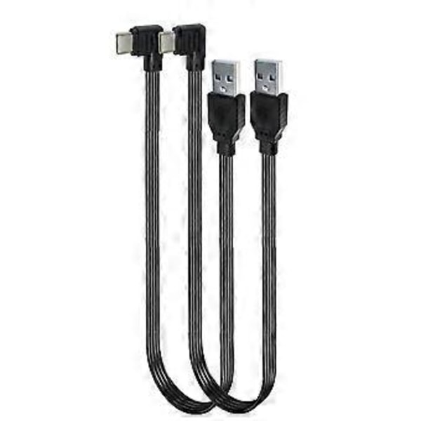 10cm-1m Lengde USB til USB C Strømladekabel 480Mbps Dataoverføringskabel Støtter 10W Hurtiglading for Nettbrett 0.3m straight head