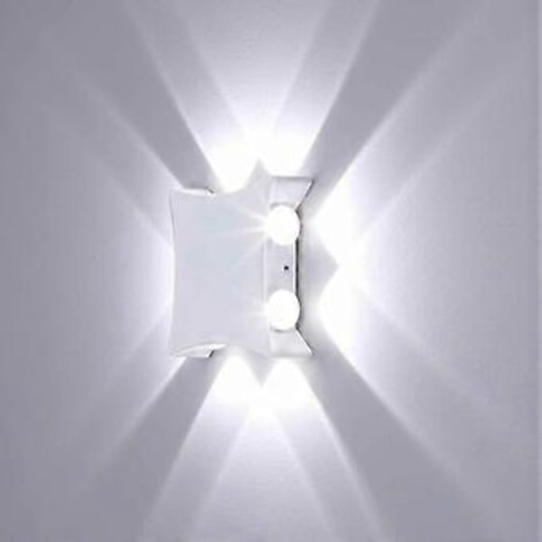 OMGG | LED Væglampe Indendørs Kold Hvid Minimalistisk Væglampe Hvid Moderne Væglampe til Gang Trappe Stue Soveværelse