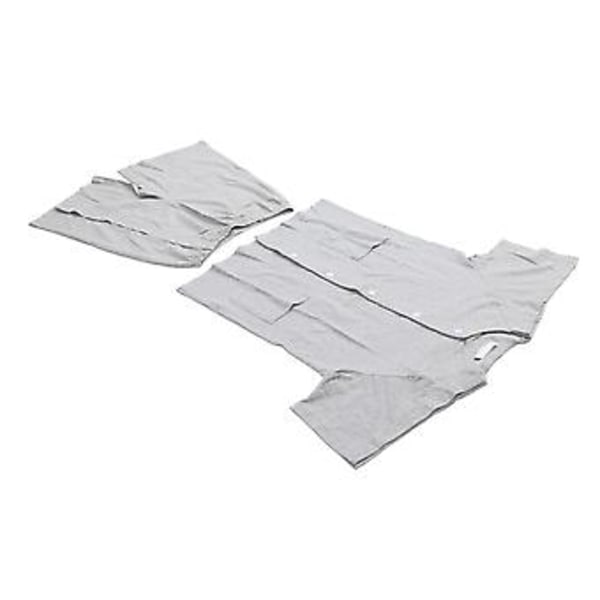 Sett med skjorte og bukse med avrivningsfunksjon, kort erme, universell unisex, delt trykknapp, topp og bukse for postoperativ infusjon (XL) XL