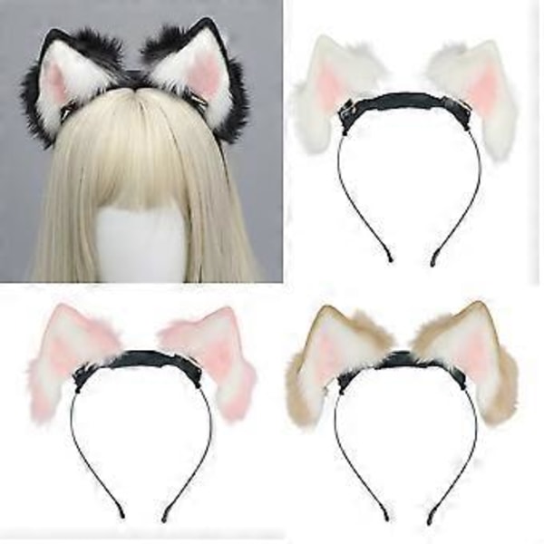 Dynaamiset kissanpennun korvat Cosplay-panta Eläinkorva-animaatio Ladattava hiuspanta roolileikkeihin ja turri-pukuihin Camel plus detachabl