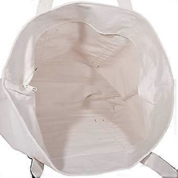 Miljøvennlig Canvas Bag 22\" Kraftig Bomulls Tote Bag (Glidelås) - rosa