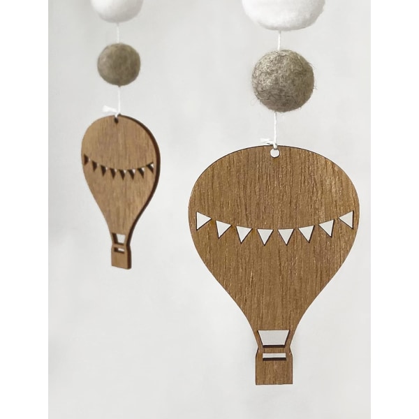 Baby Crib Mobiles Träpärlor för Barn Pojkar Flickor Spädbarn