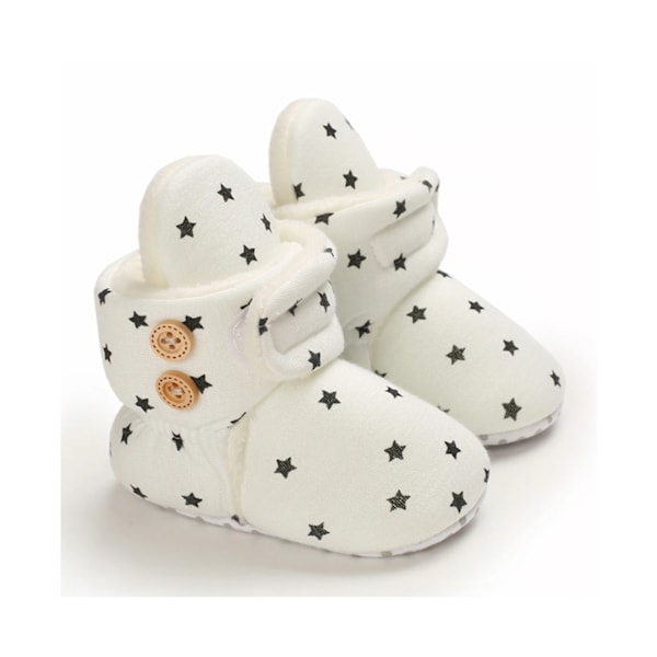 Baby Soft Sole Cotton Shoes-White(13cm)